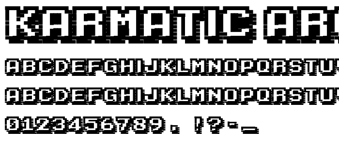 Karmatic Arcade font